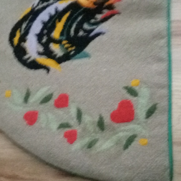 Welcome Rooster Needlepoint Mat - Picture 3 of 4